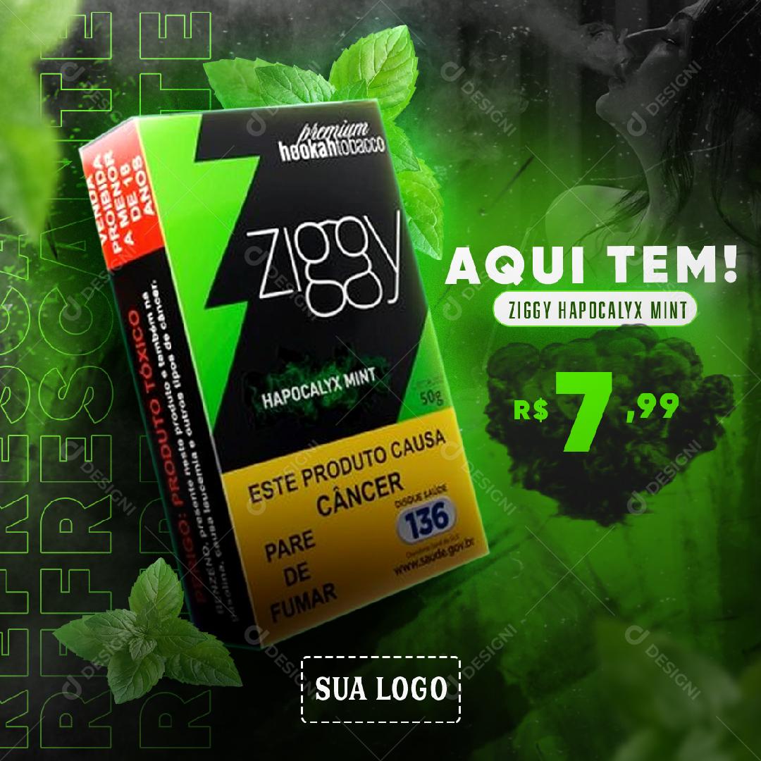 Essência De Menta Hapocalyx Social Media PSD Editável