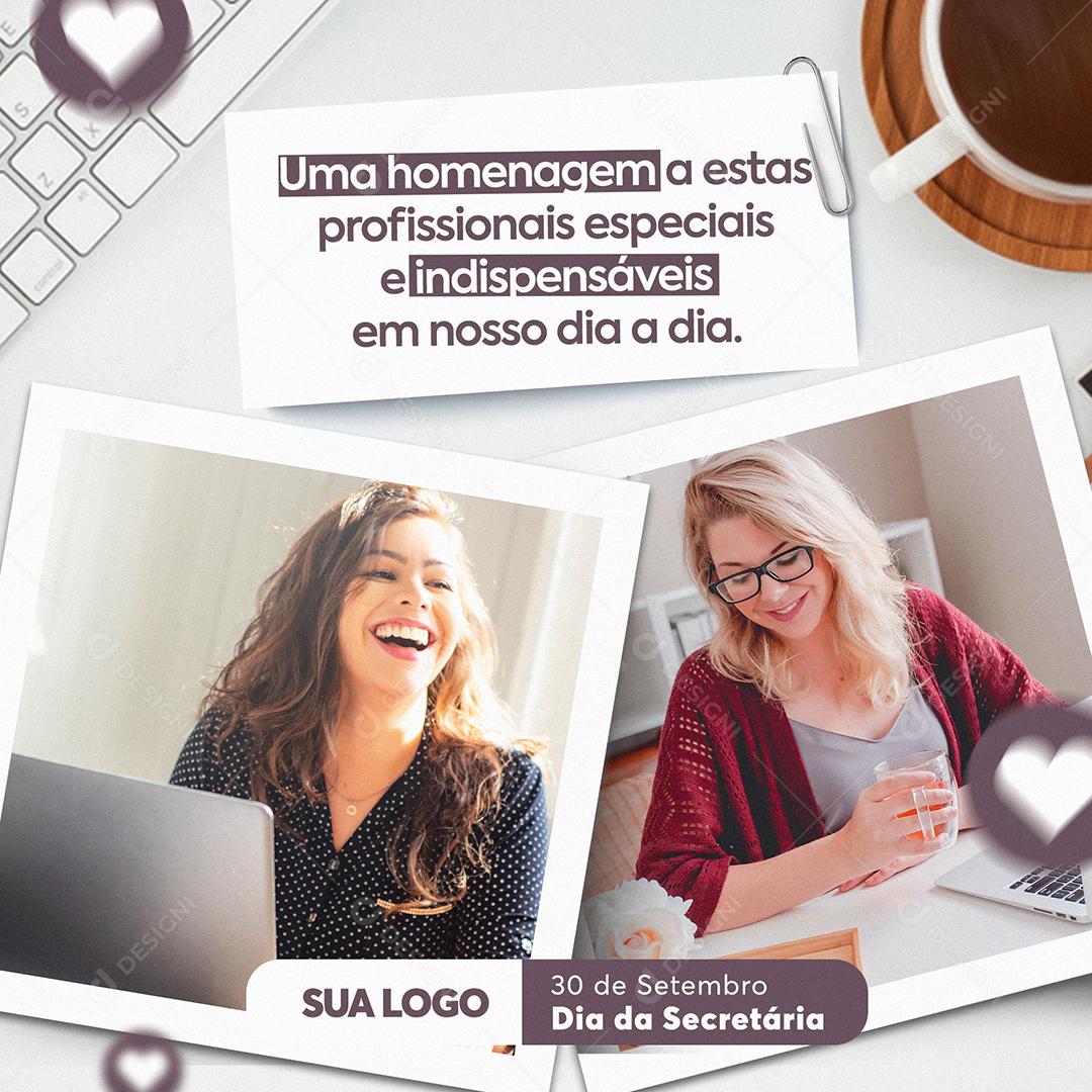 Post Feed Uma Homenagem a Estas Profissionais Social Media PSD Editável