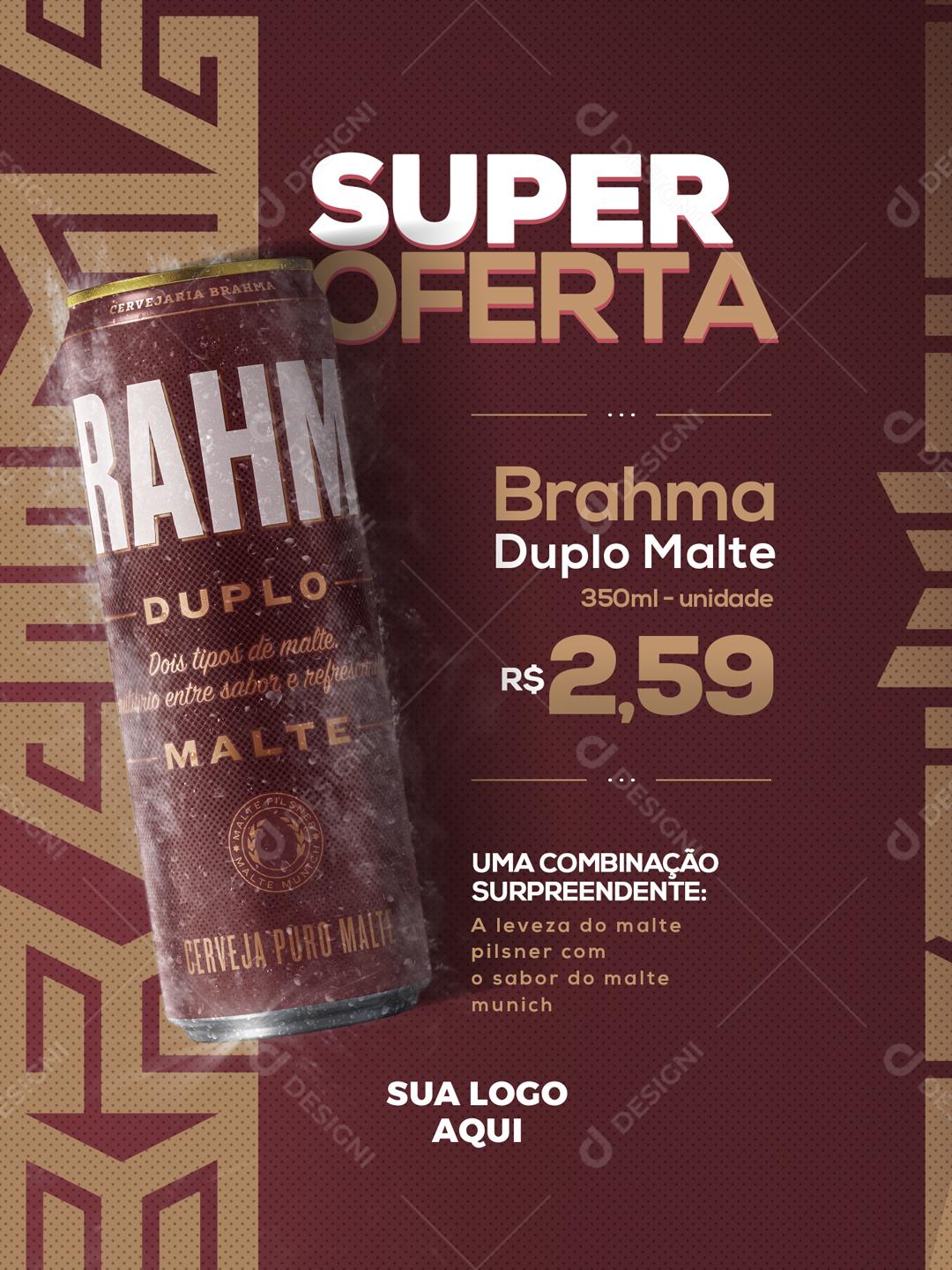 Super Oferta Brahma Social Media PSD Editável