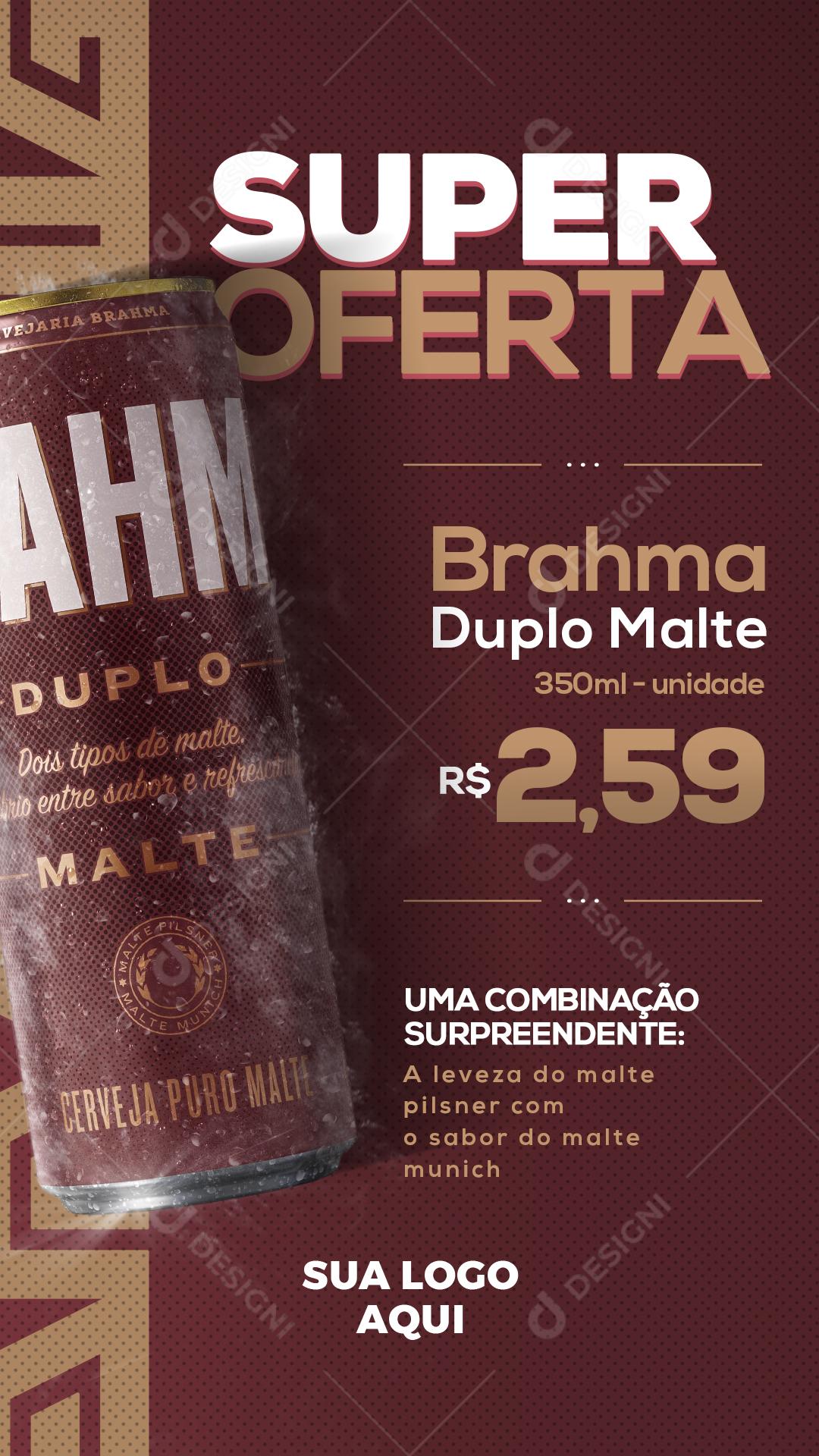 Story Super Oferta Brahma Social Media PSD Editável