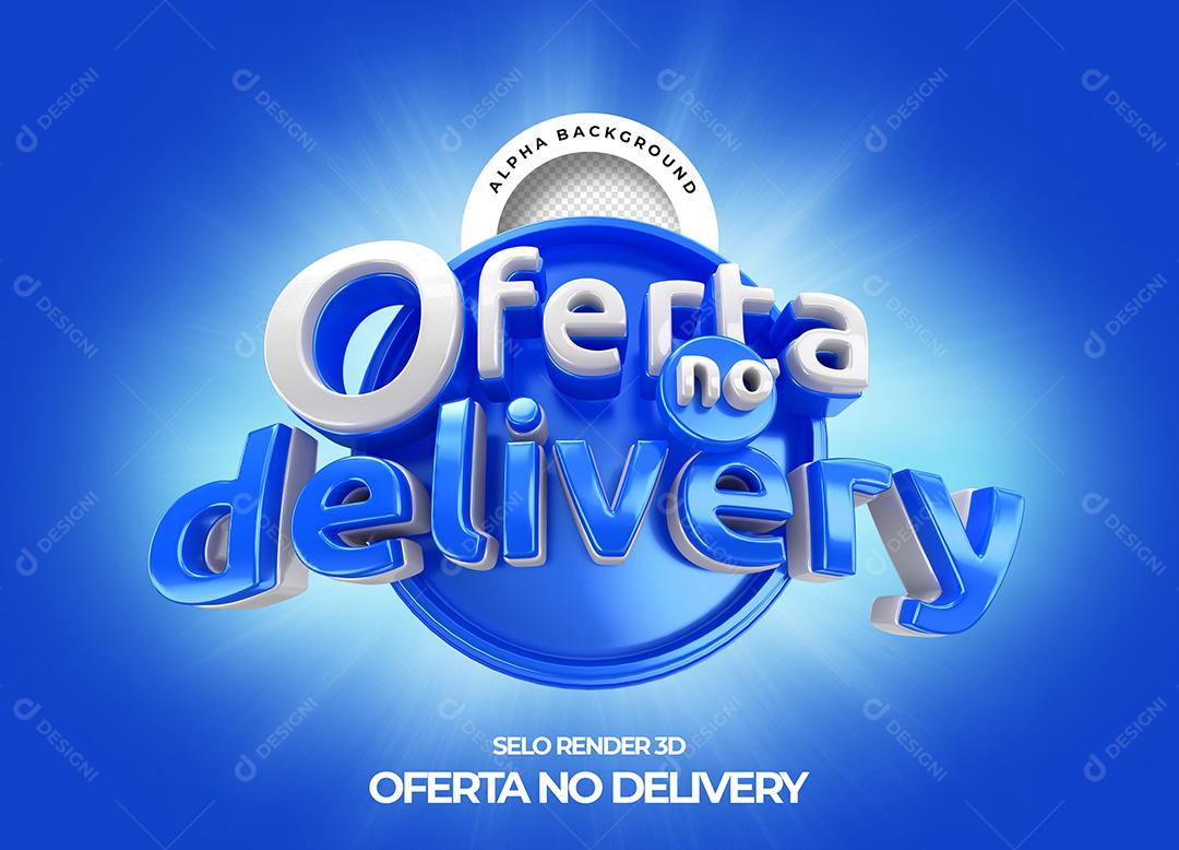 Selo 3D para Composição Ofertas no Delivery PNG Transparente Sem Fundo