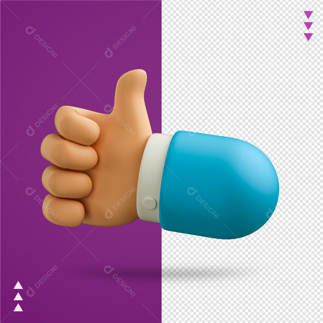 Elemento 3D para Composição Mão Joia PNG Transparente Sem Fundo