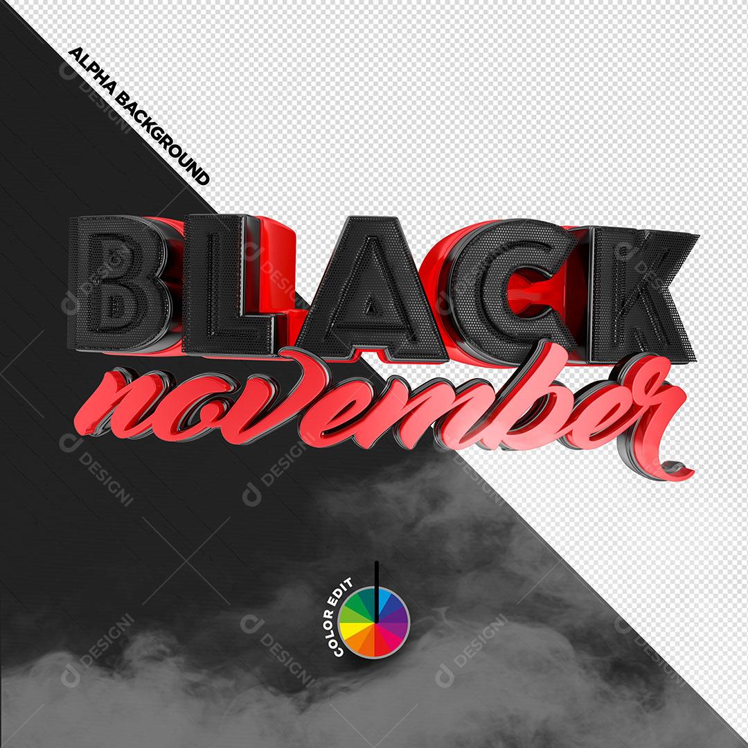 Black Friday Texto 3D Para Composição PSD