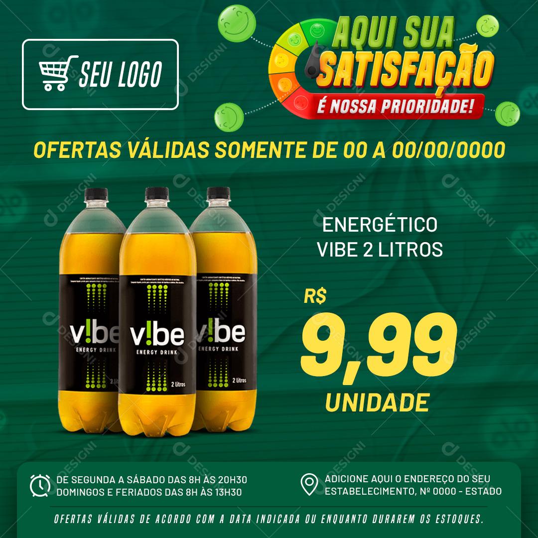 Aqui Sua Satisfação É Nossa Prioridade Social Media PSD Editável