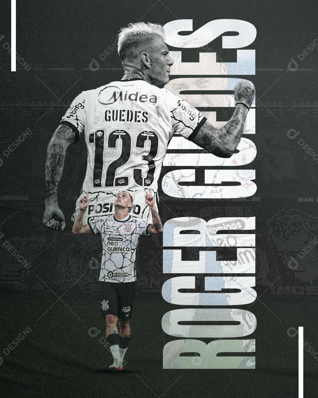 Feed Flyer Roger Guedes Jogador De Futebol PSD Editável