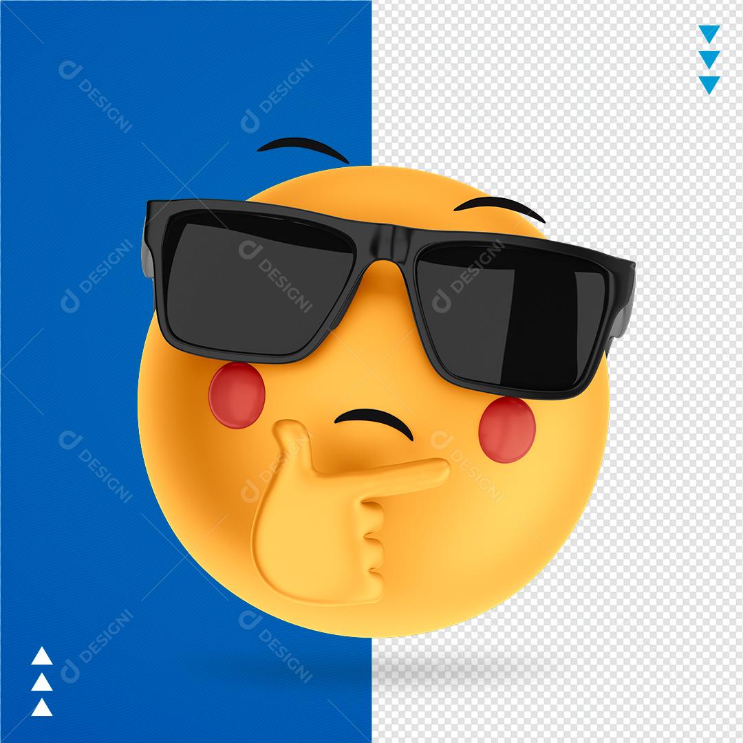 Emoji De Óculos Elemento 3D Para Composição PNG Transparente