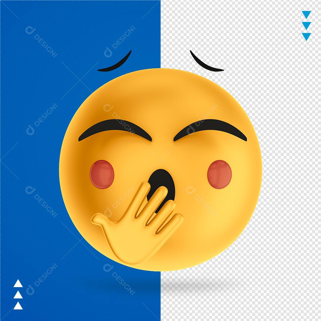 Emoji Com Sono Elemento 3D Para Composição PNG Transparente