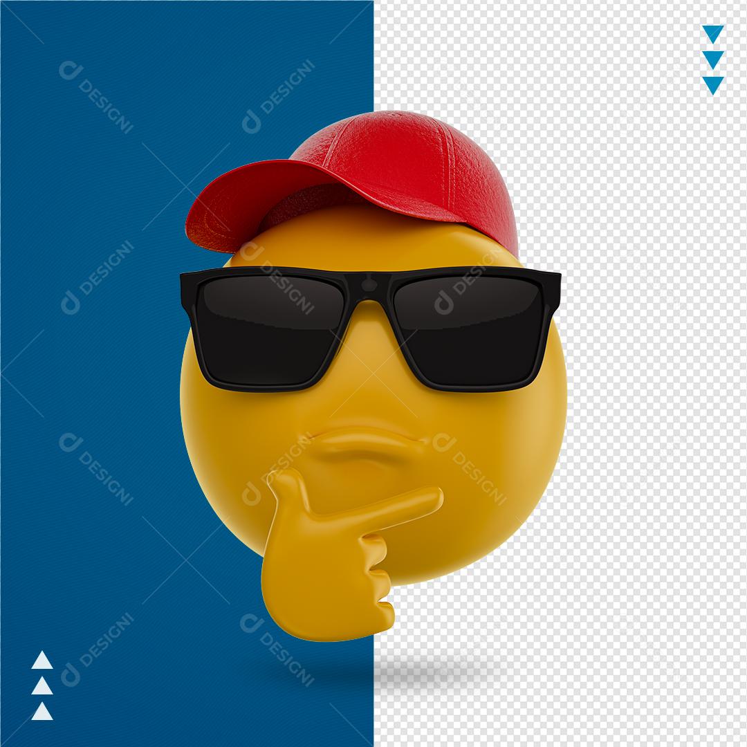 Emoji De Óculos Elemento 3D Para Composição PNG Transparente
