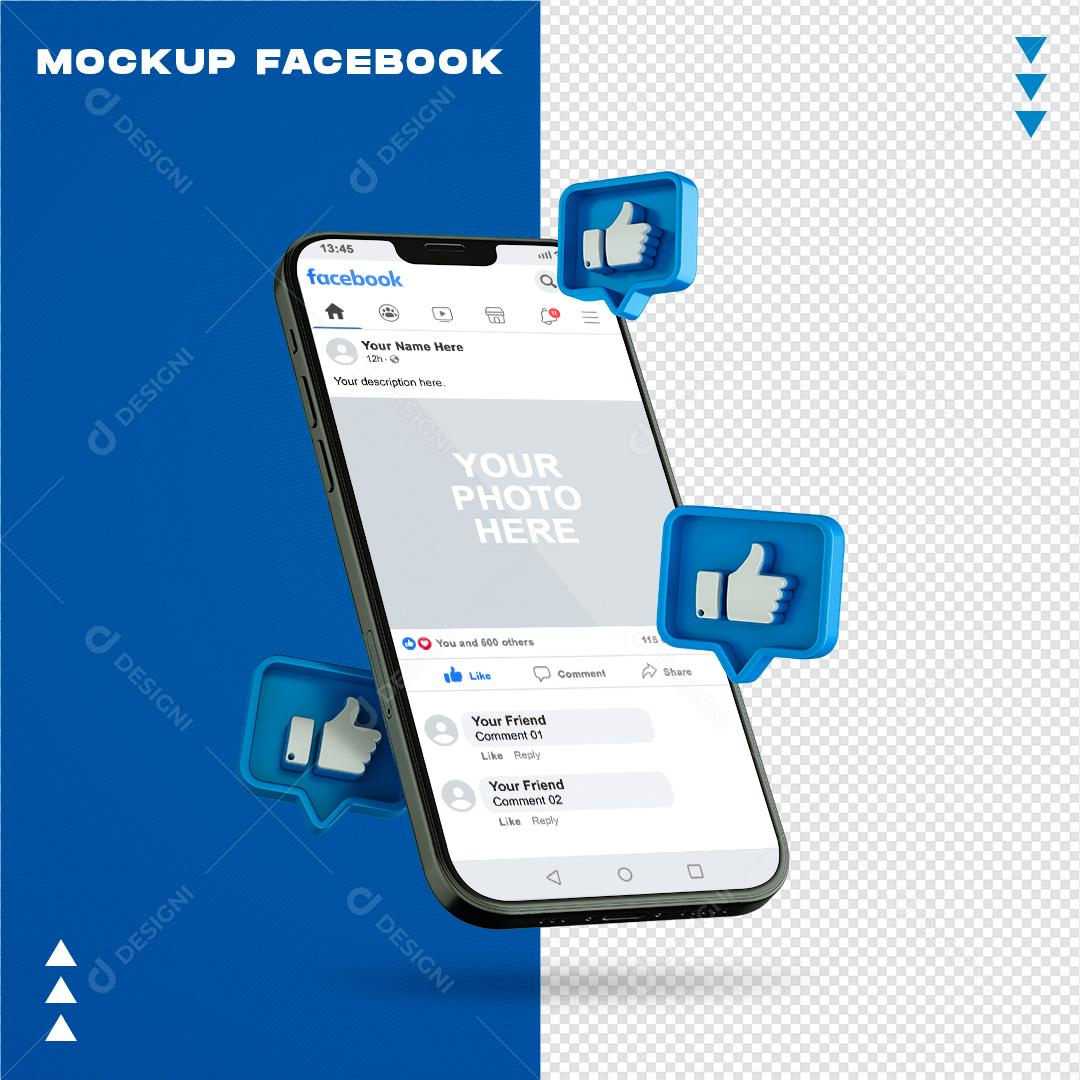 Celular Elemento 3D Para Composição PSD Editável