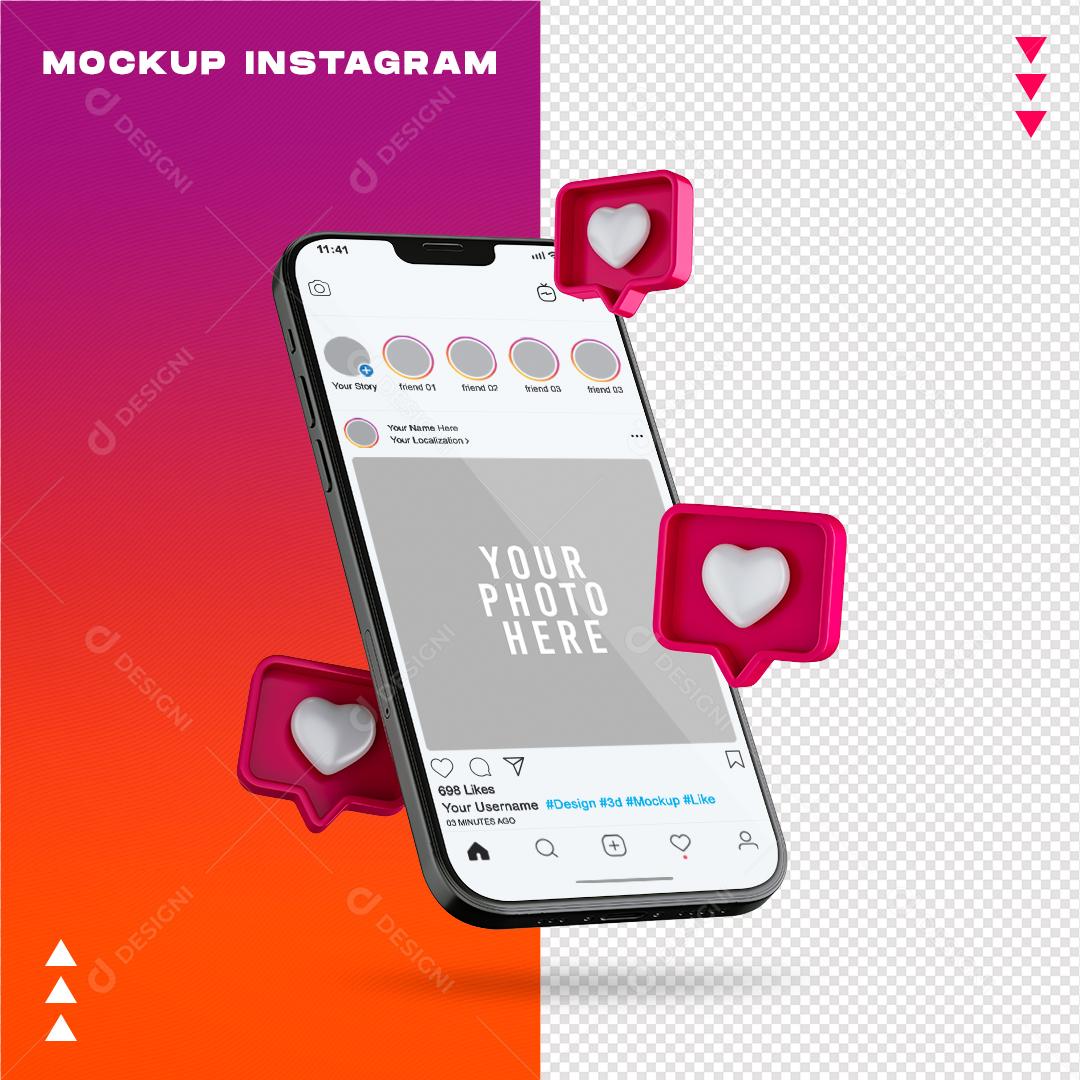 Celular Elemento 3D Para Composição PSD Editável