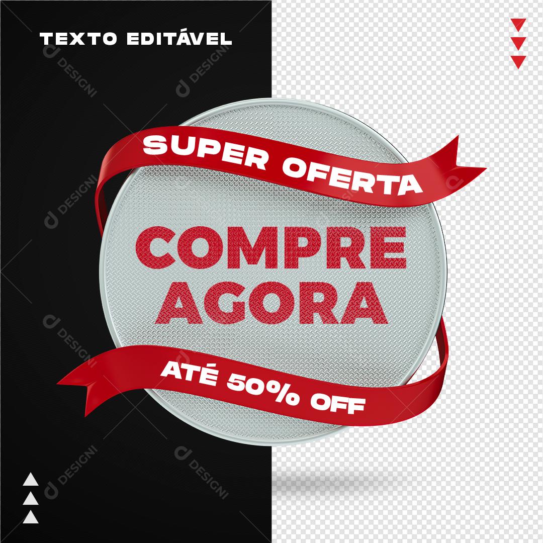 Super Oferta Até 50% Off Elemento 3D Para Composição PSD Editável