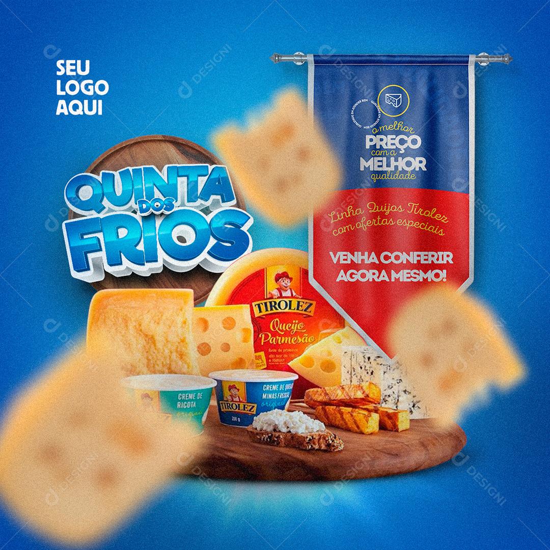 Campanha Supermercado Quinta Dos Frios Social Media PSD Editável