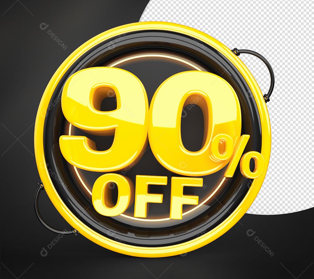 90% Off Elemento 3D Para Composição PSD