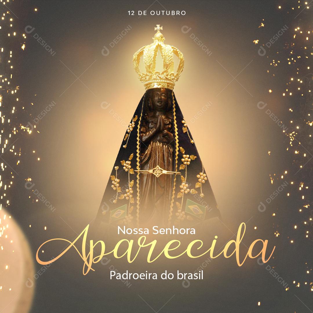 Post Feed Data Comemorativa Nossa Senhora Aparecida Social Media PSD Editável