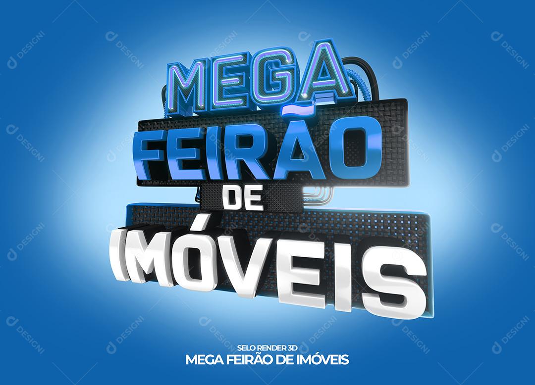 3D Seal for Composition Mega Feirão de Imóveis PNG Transparent No Background