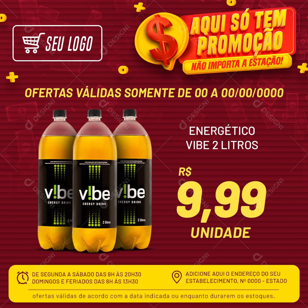 Aqui Só Tem Promoção Social Media PSD Editável