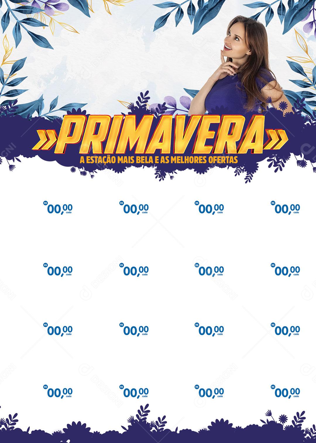 Template Supermercado Primavera Estação Mais Bela Social Media PSD Editável