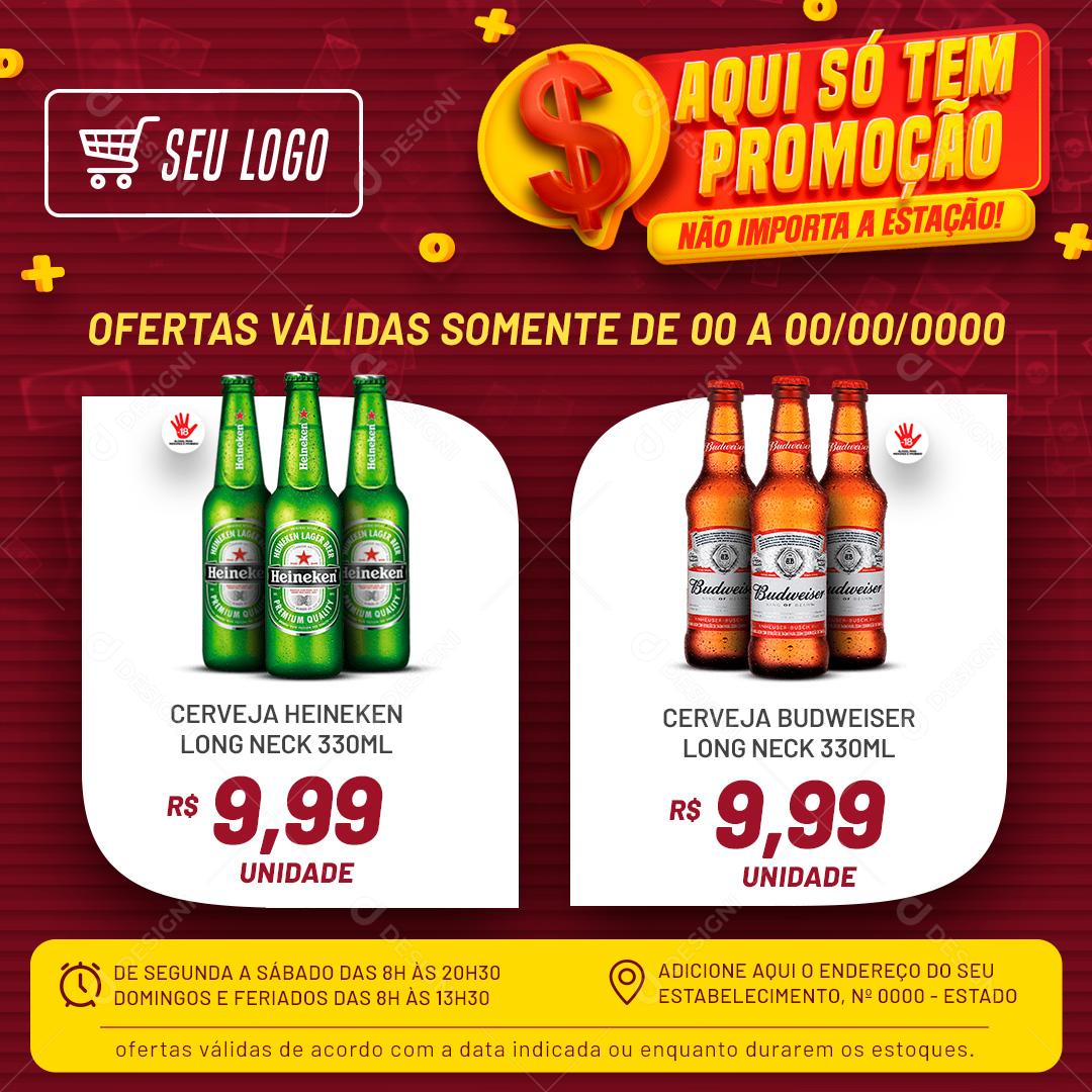 Aqui Só Tem Promoção Social Media PSD Editável