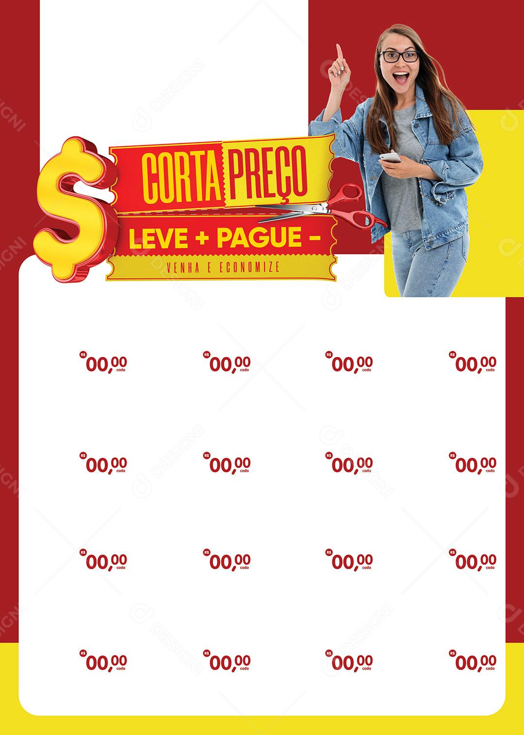 Template Supermercado Corta Preço Social Media PSD Editável