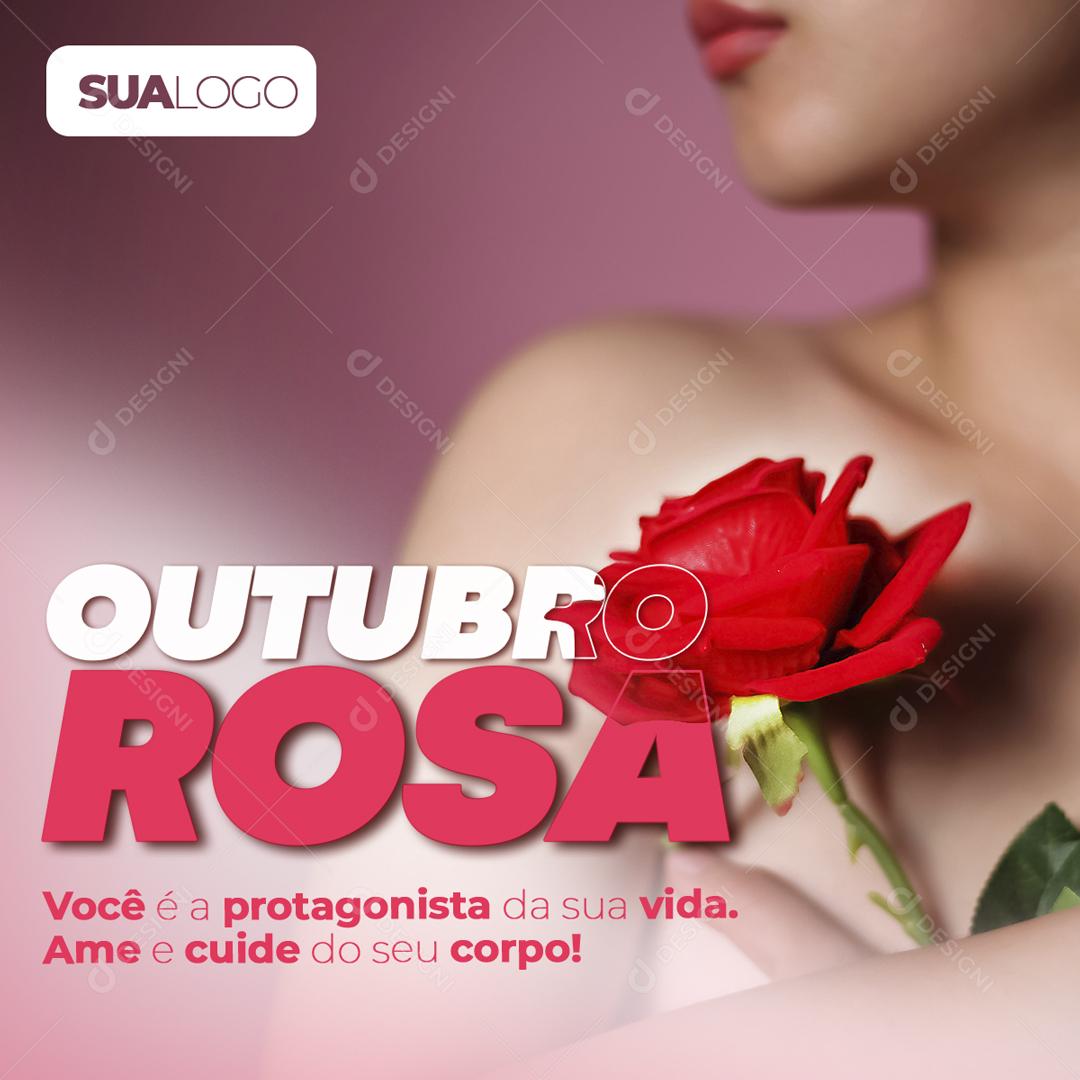 Outubro Rosa Social Media PSD Editável