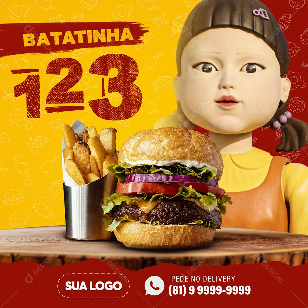 Batatinha 123 Combo Batata Social Media PSD Editável