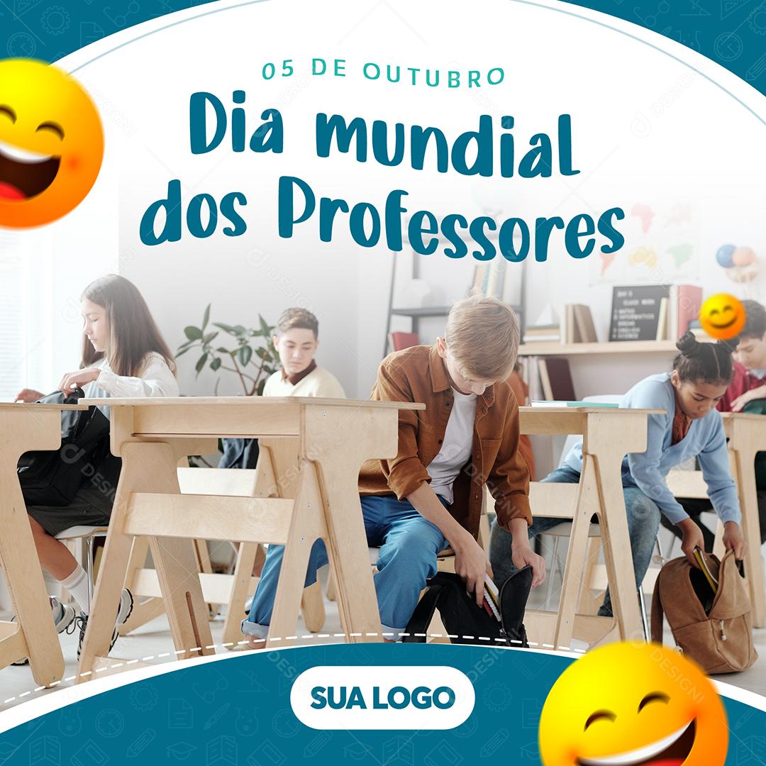 Dia Mundial Do Professor Social Media PSD Editável