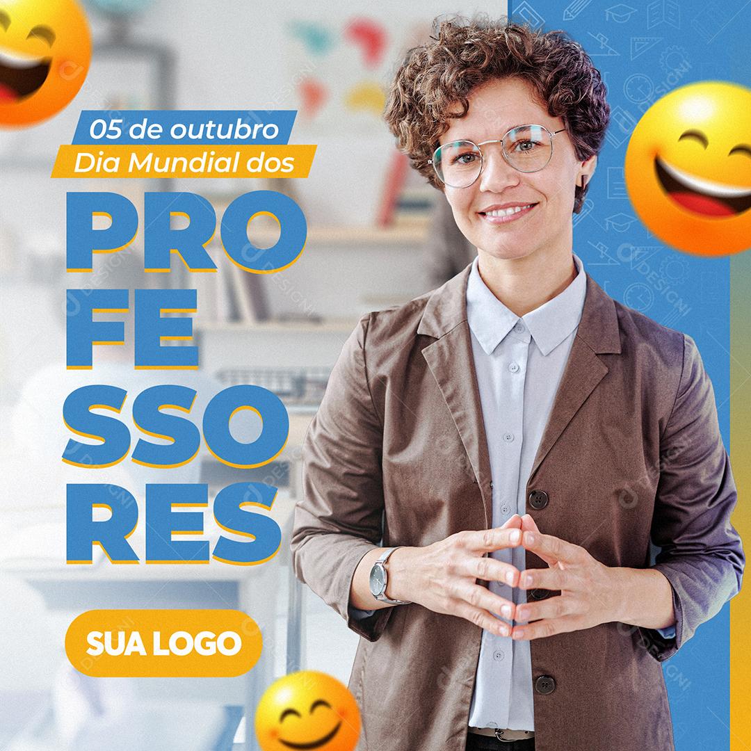 Dia Mundial Do Professor Social Media PSD Editável