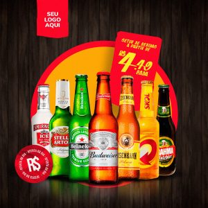 Post Feed Distribuidora Setor de Bebidas Apartir Social Media PSD Editável