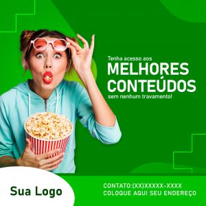 Post Feed Provedor de Internet Tenha Acesso aos Melhores Conteúdos Social Media PSD