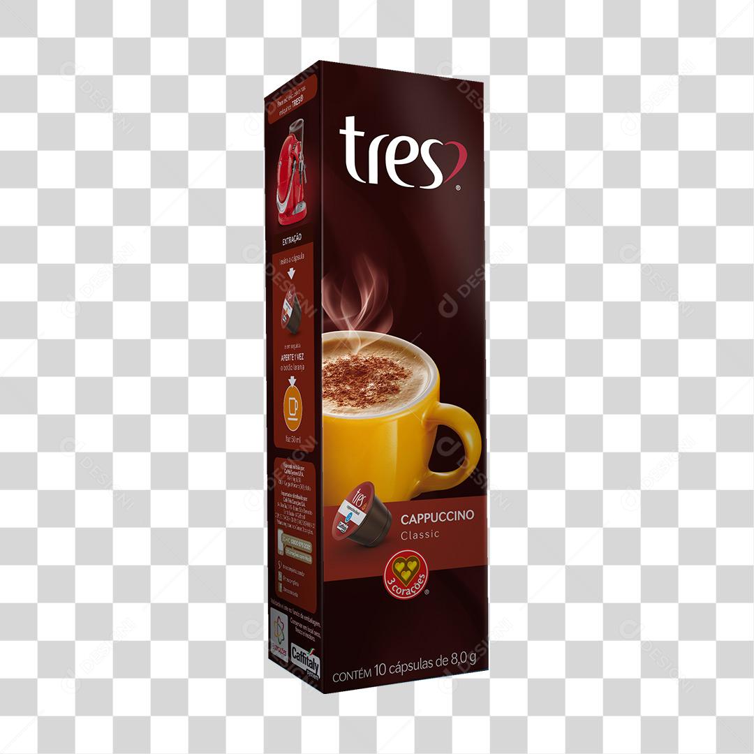 Bebida Quente Cappuccino Classic 3 Corações PNG Transparente