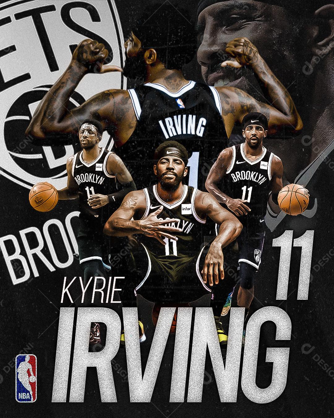 Flyer Jogador de Basquete Kyrie Irving Social Media PSD Editável