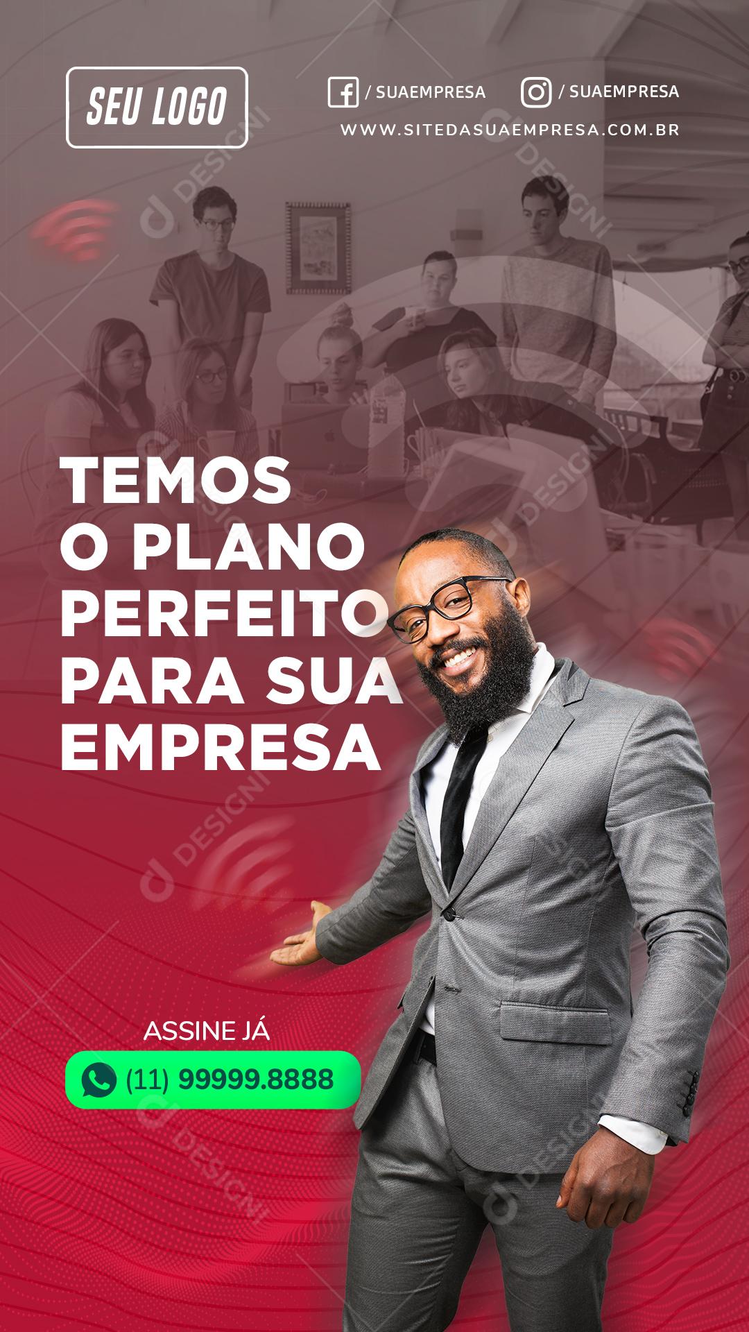 Temos O Plano Perfeito Para Sua Empresa Social Media PSD Editável
