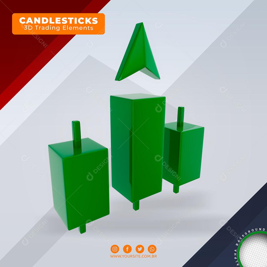 Candlesticks Elemento Para Composição PSD