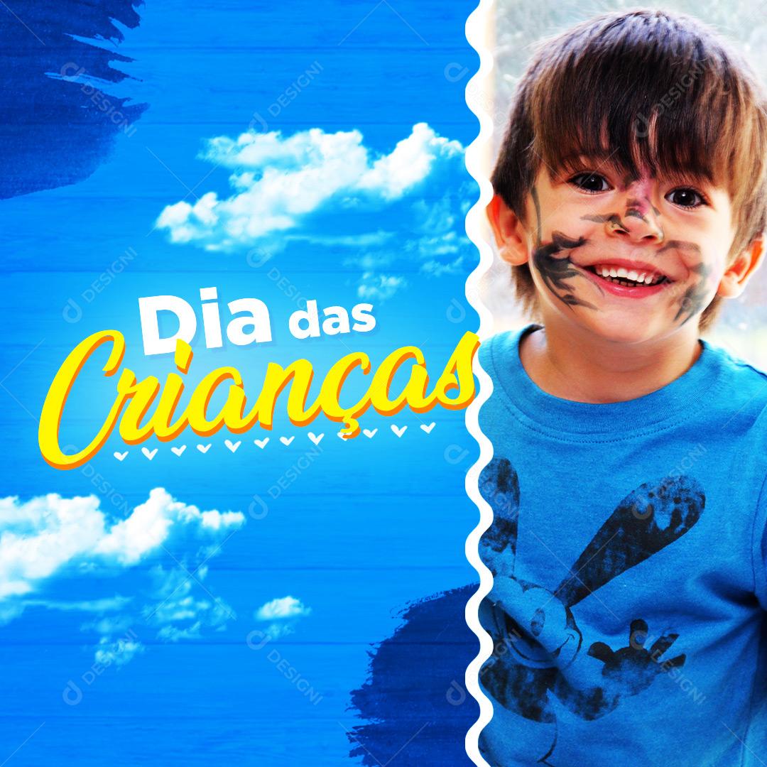 Post Feed Data Comemorativa Dia das Crianças Social Media PSD Editável
