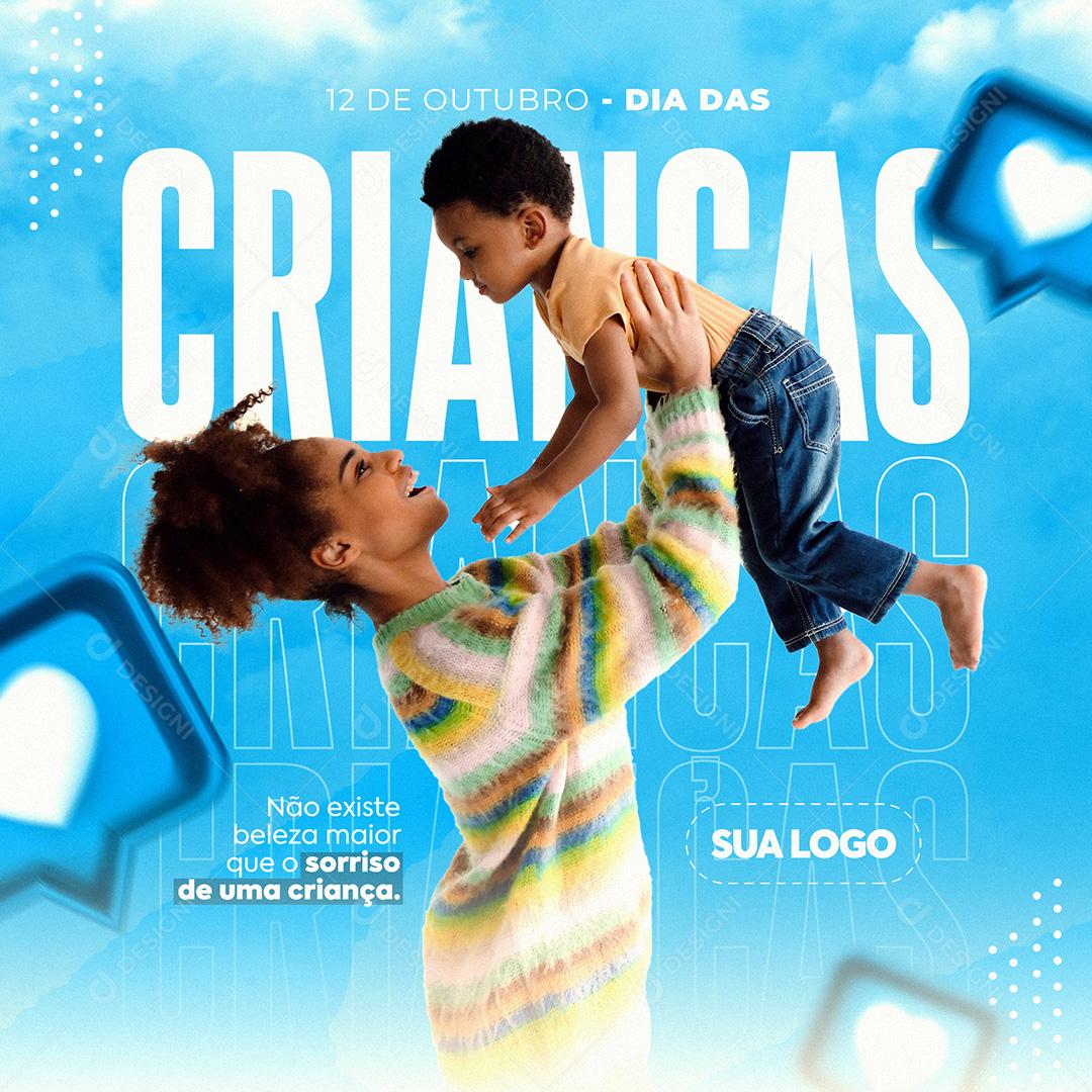 Dias Das Crianças 12 De Outubro Social Media PSD Editável