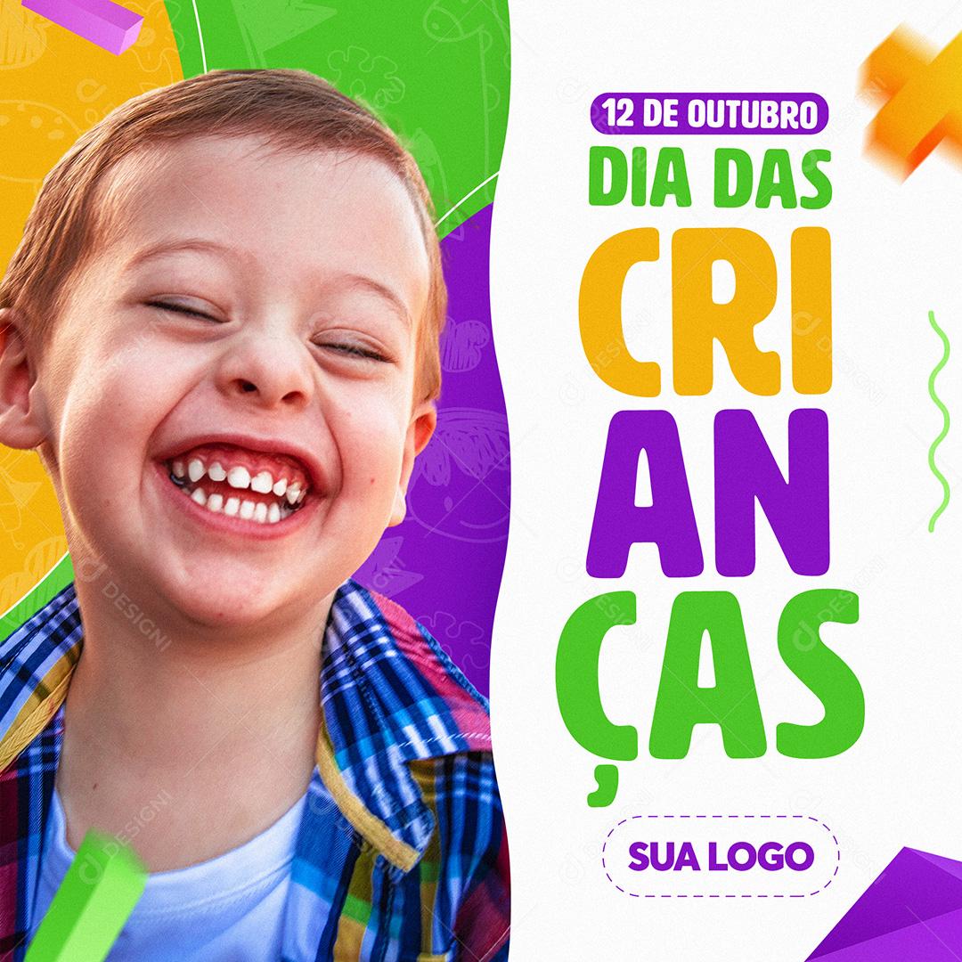 12 De Outubro Dia Das Crianças Social Media PSD Editável
