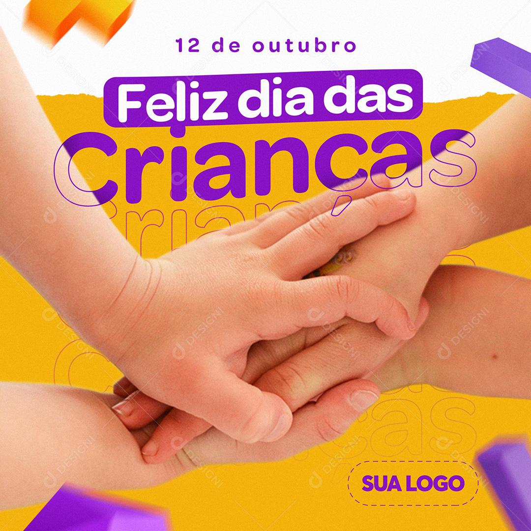 12 De Outubro Dia Das Crianças Social Media PSD Editável