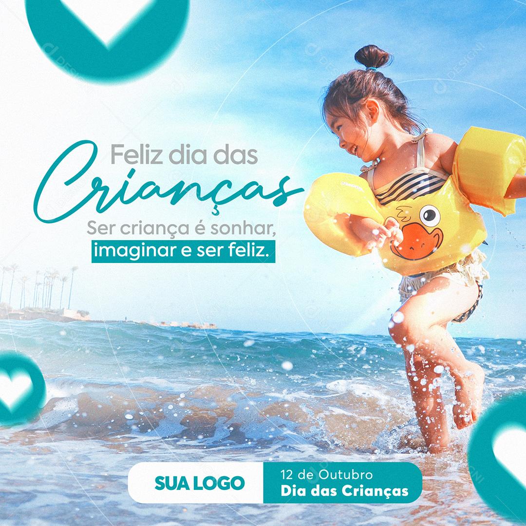 Feliz Dia Da Criança Social Media PSD Editável