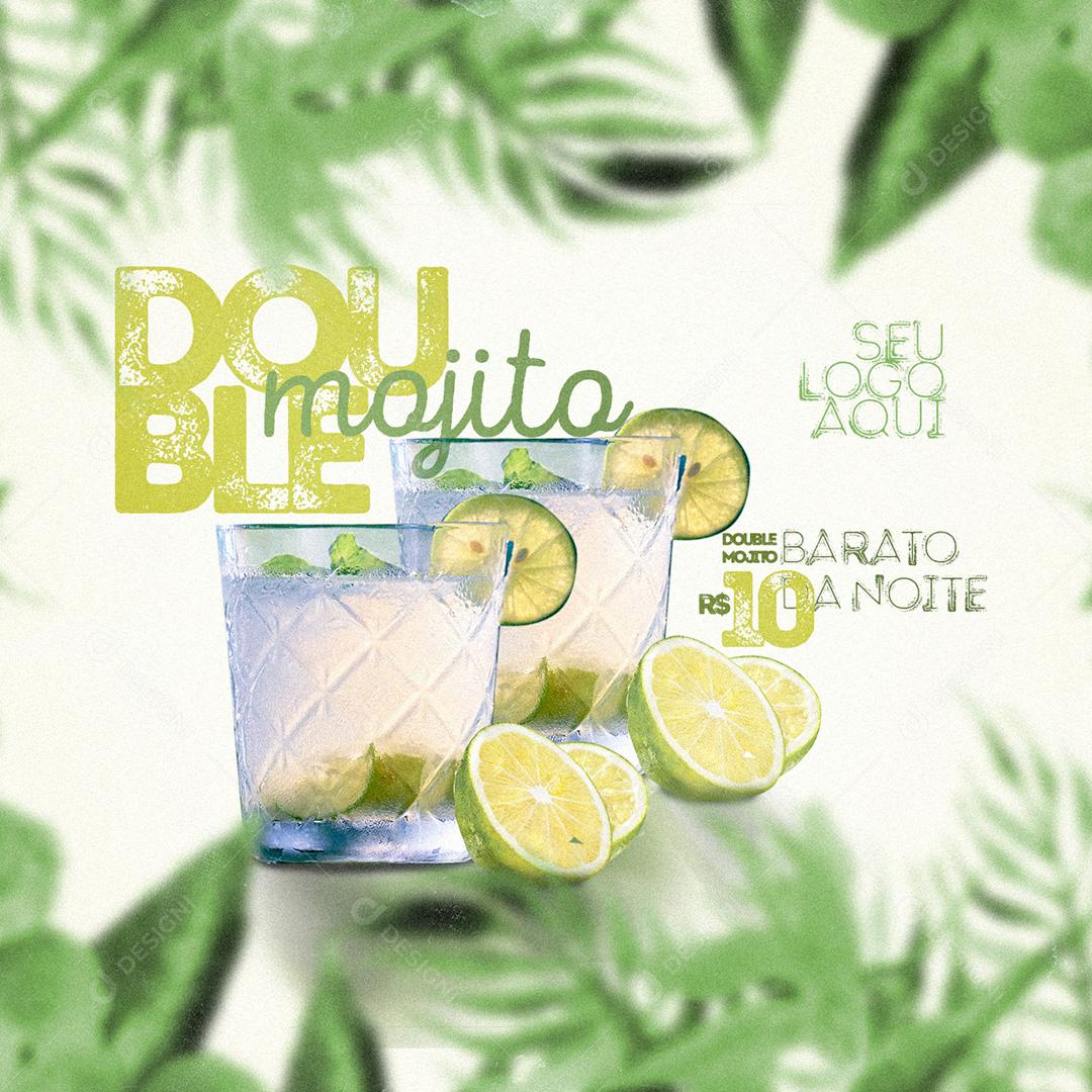 Post Feed Distribuidora Double Majita Social Media PSD Editável