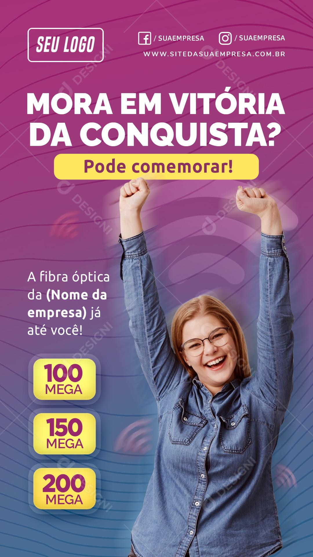 Story Mora Em Vitória Da Conquista Social Media PSD Editável