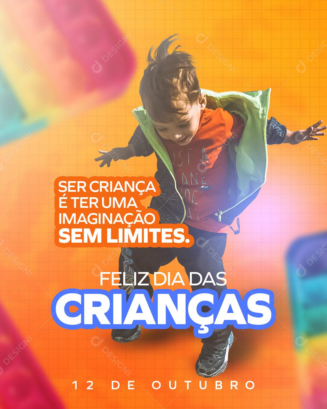 Feliz Dia das Crianças Social Media PSD Editável