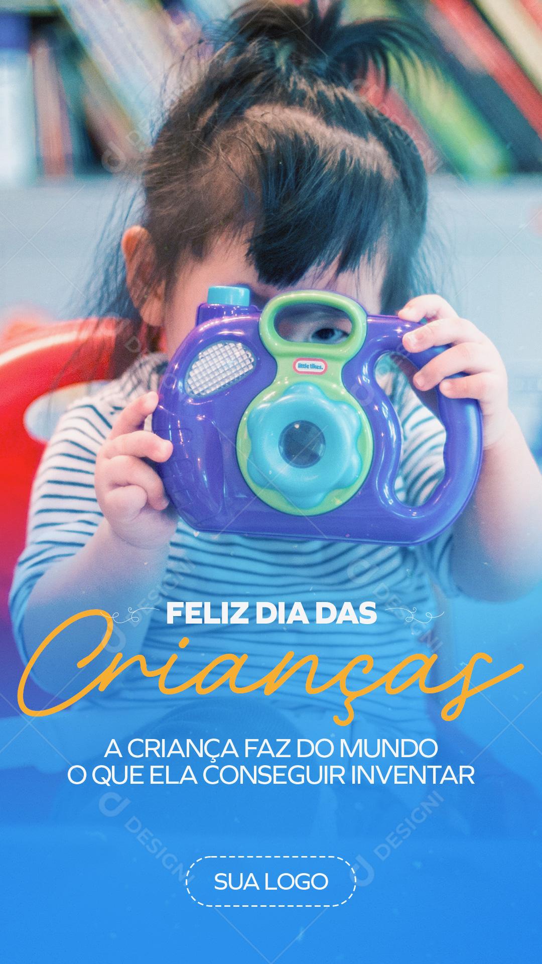 Feliz Dia das Crianças Social Media PSD Editável