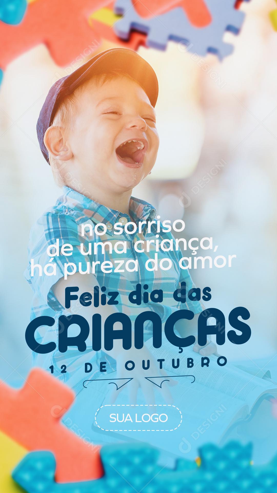 Feliz Dia das Crianças Social Media PSD Editável