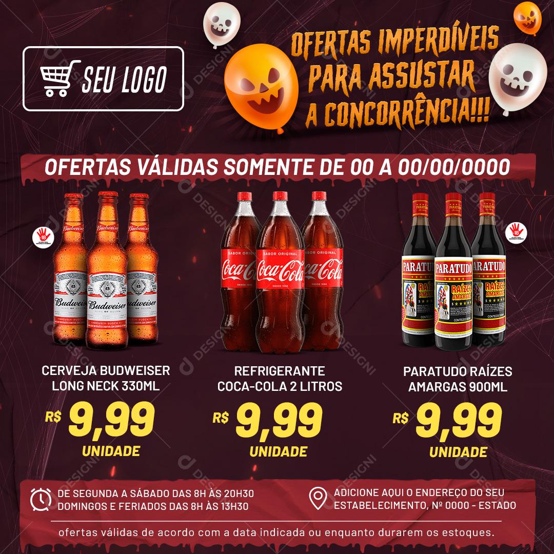 Encarte Ofertas Imperdíveis Para Assustar A Concorrência Social Media PSD Editavel