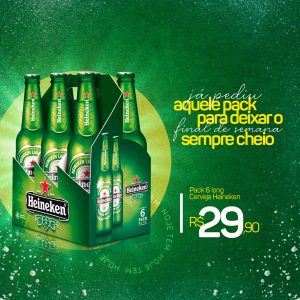 Pack Cerveja Heineken Social Media PSD Editável