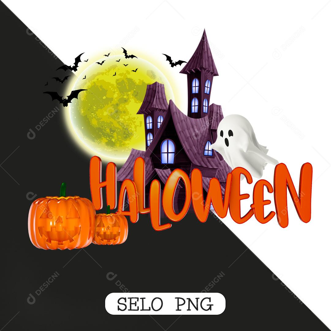 Selo 3D Para Composição Walloween