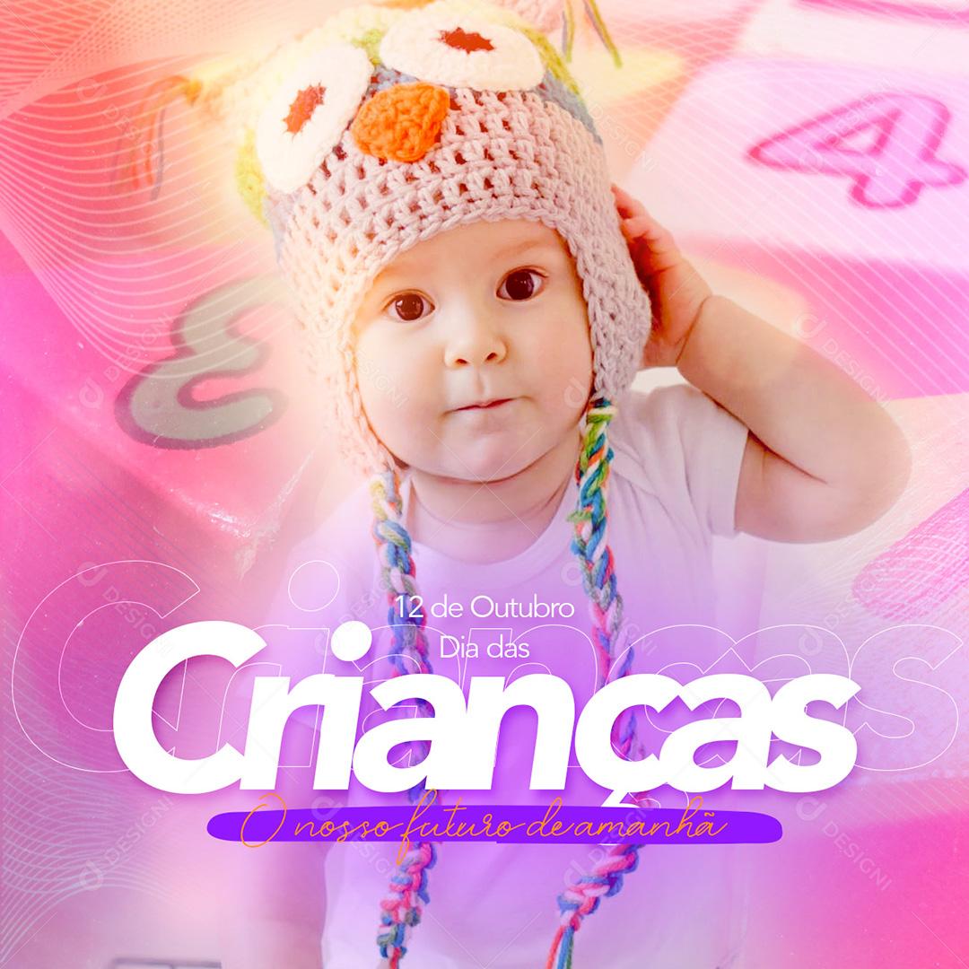 Feliz Dia das Crianças Social Media PSD Editável