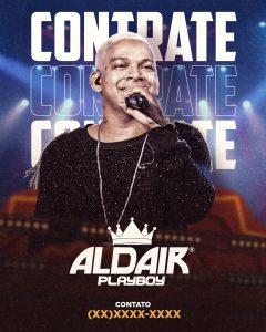 Feed Flyer Contrate Aldir Playboy Social Media PSD Editável