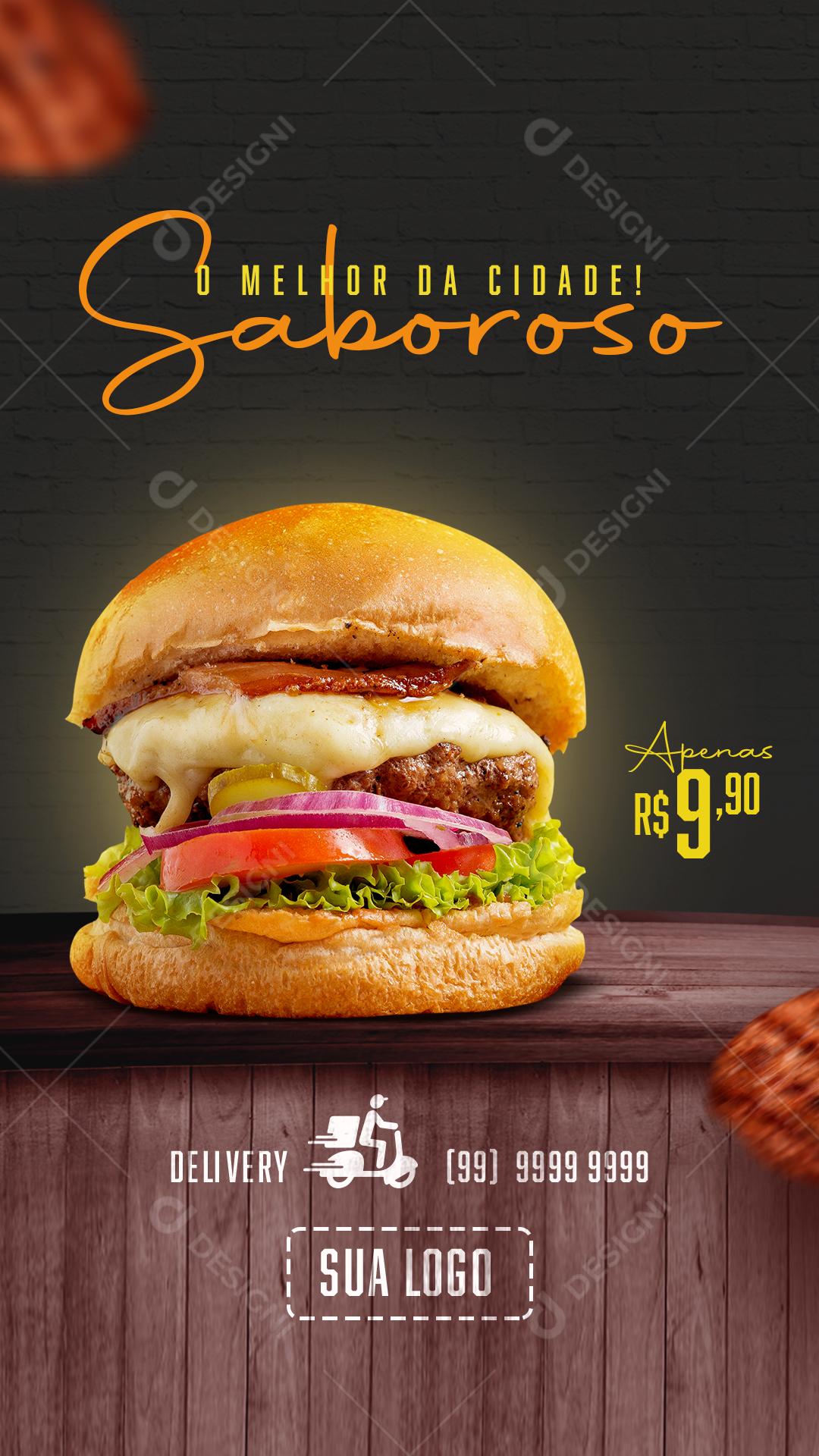 Story O Melhor Da Cidade Social Media PSD Editável