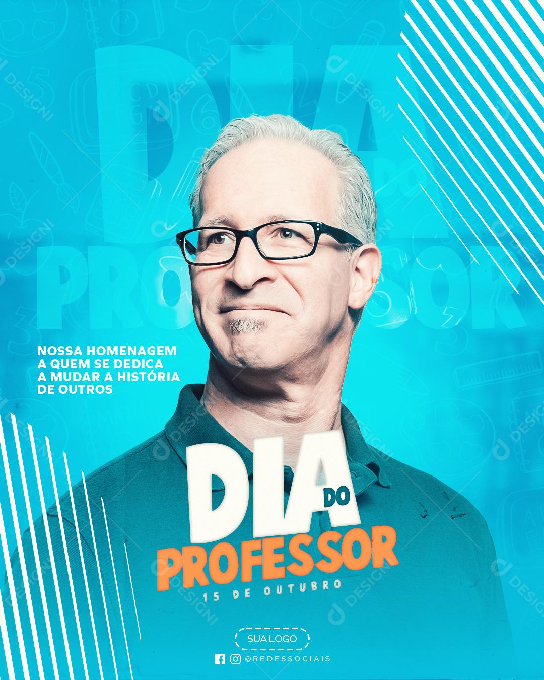 Dia do Professor Social Media PSD Editável